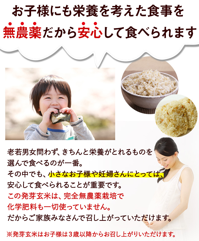 発芽玄米 無農薬・無化学肥料 つや姫 宮城令和4年産 特別栽培米 真空