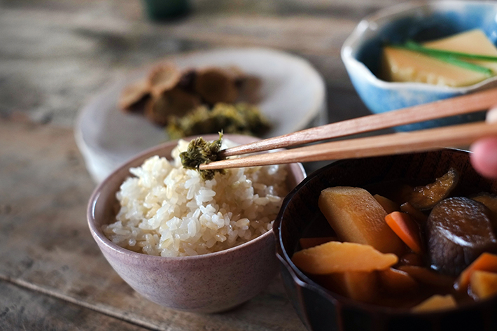 発芽玄米を食べる